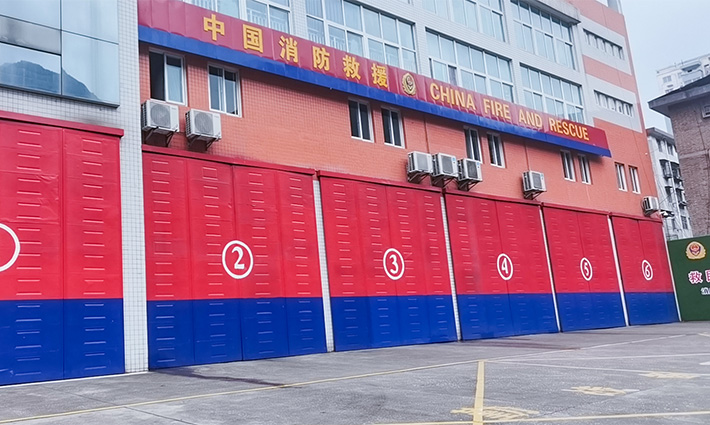 深圳消防站定制工业滑升门