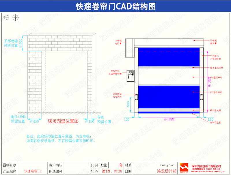  星空电子快速软帘门 