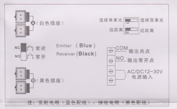 安全光电电子眼接线图