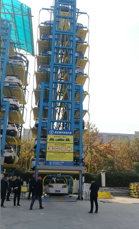 星空电子快速门应用在垂直提升循环停车场工程案例