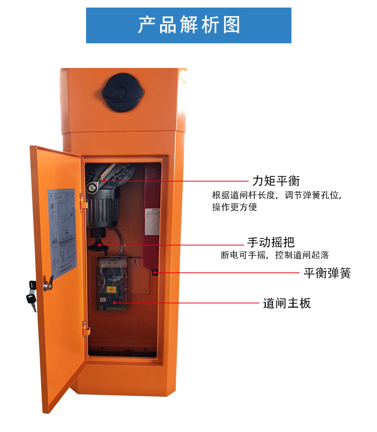 栅栏道闸电机结构图