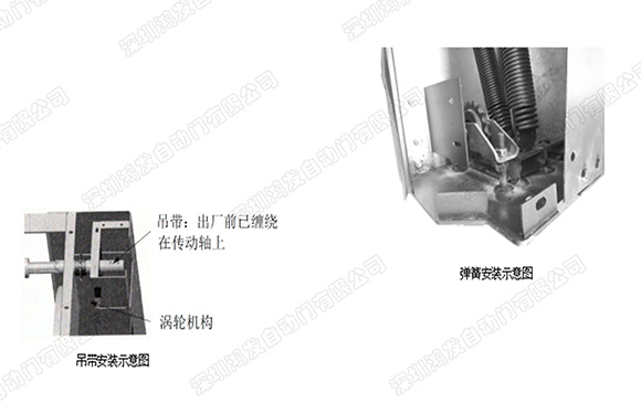 涡轮硬质星空电子快速门安装吊带