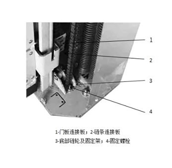 涡轮硬质星空电子快速门安装链条