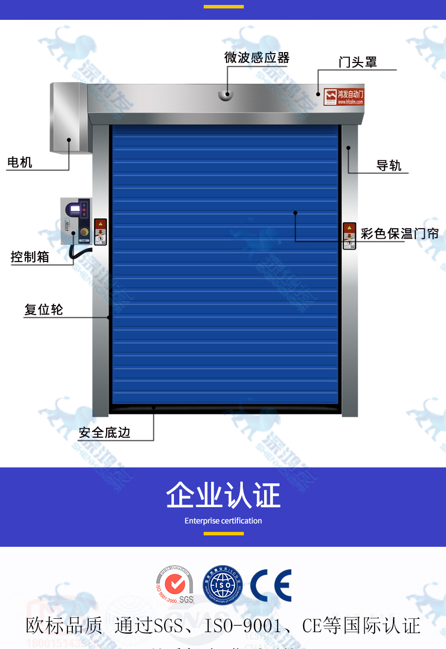 冷库星空电子快速门